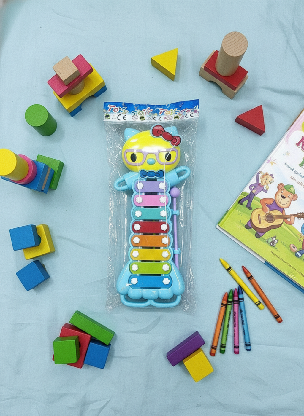 Hello Kitty themed children's xylophone toy,