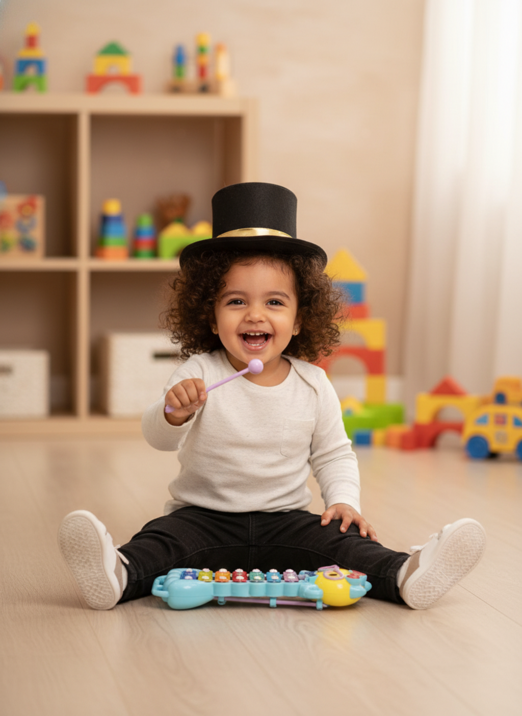 Hello Kitty themed children's xylophone toy,